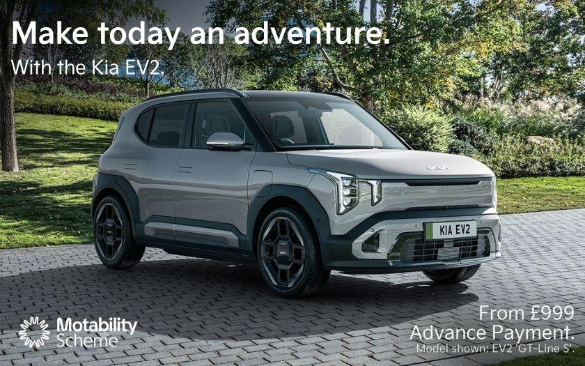 New Kia EV2 Automatic now on Motability Scheme | Gravells Kia Motability