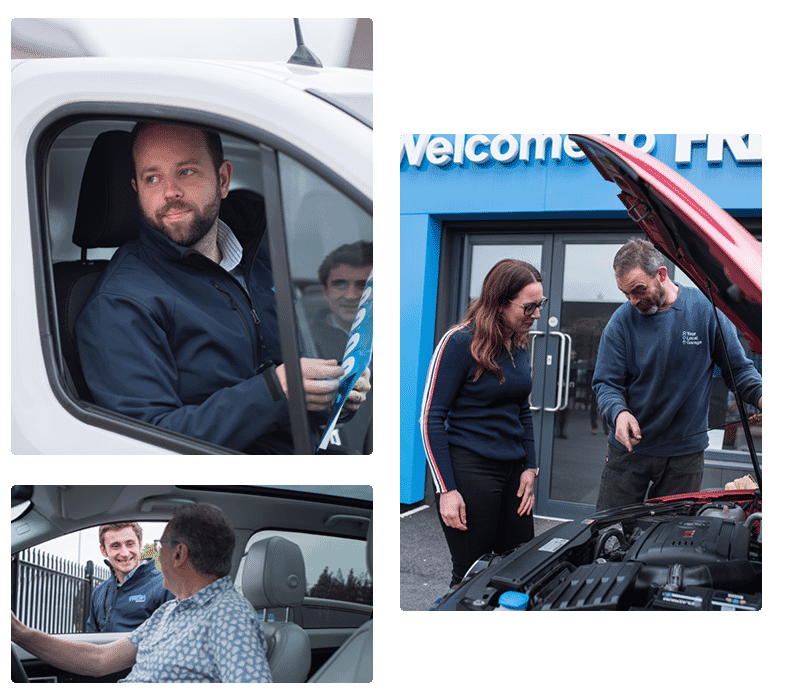 Team and customers