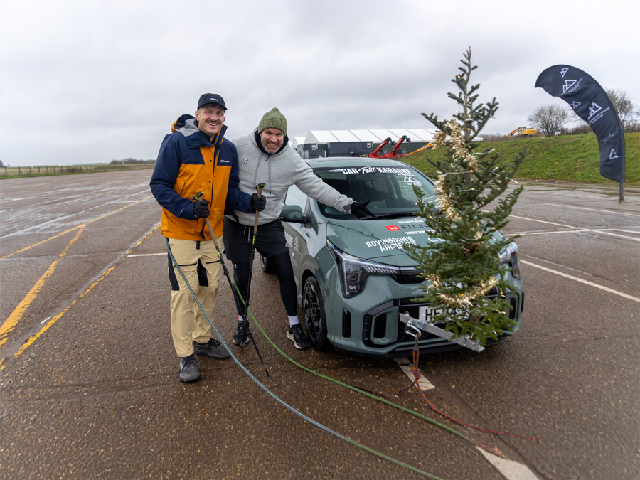 Kia Picanto Pulled 30 Miles In 24 Hours For Charity – Sponsored By FJ Chalke