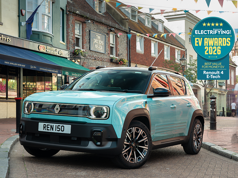Renault 4 Wins 'Best Value EV' at the Electrifying.com Awards 2026