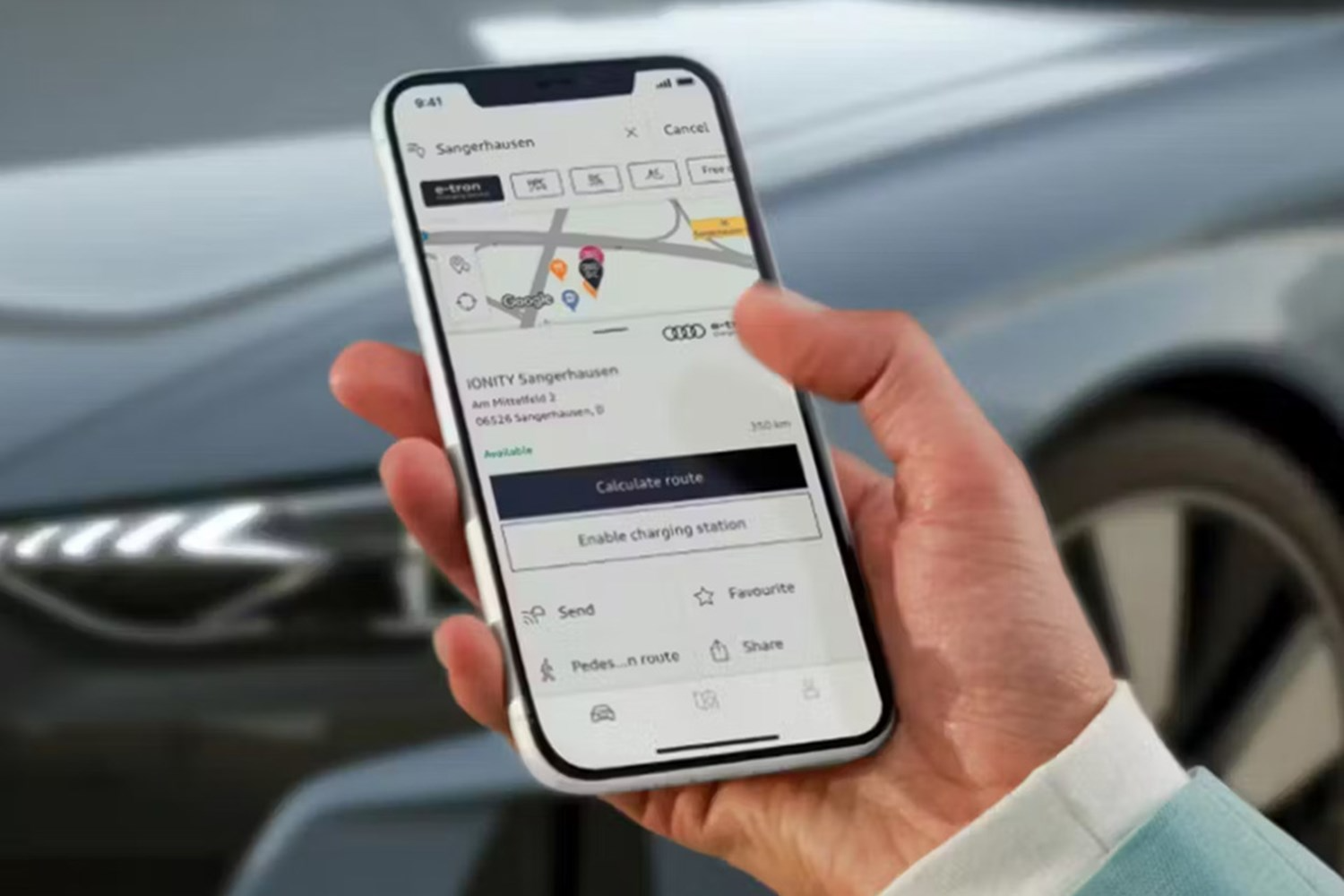 Audi App On Smartphone