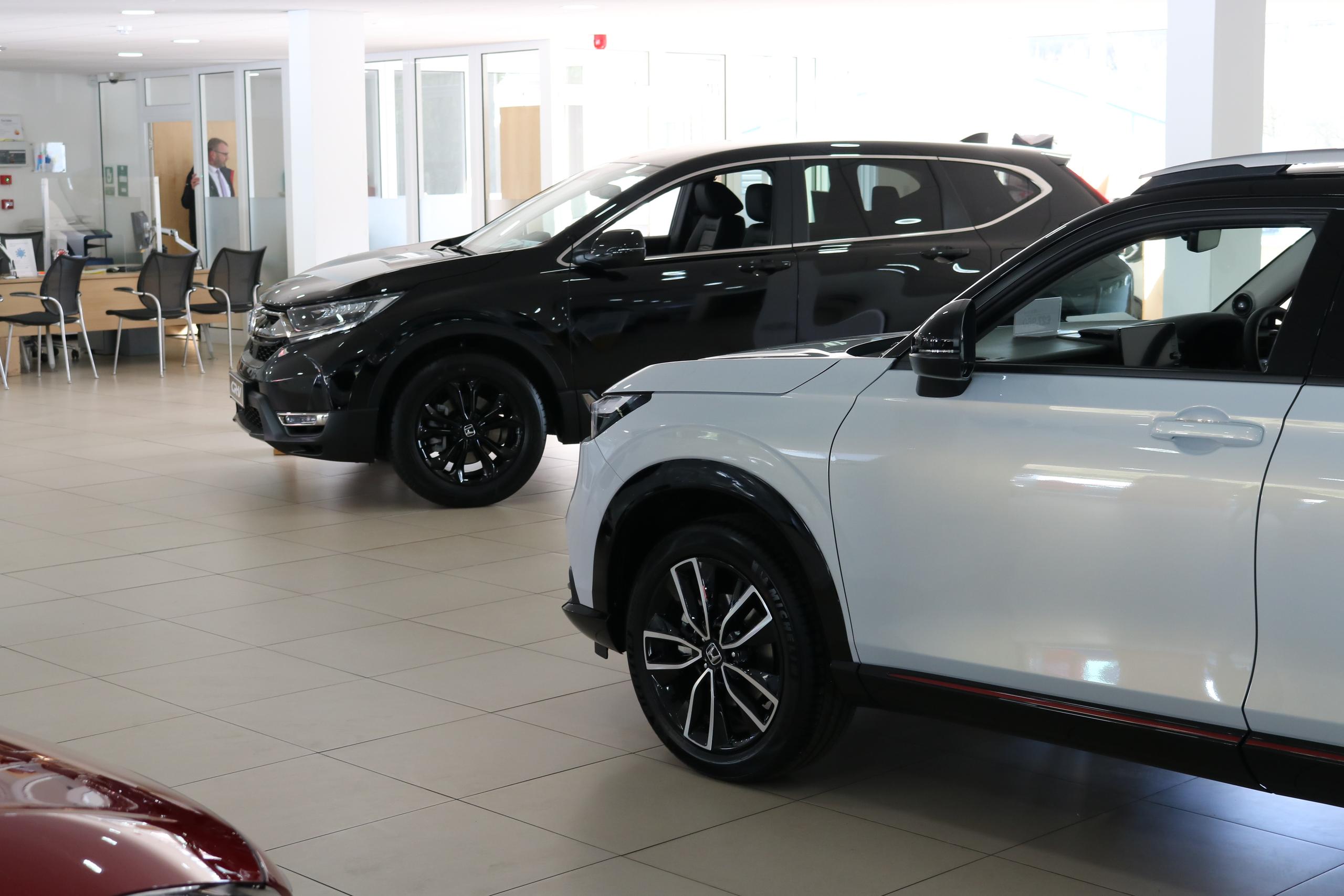 SUV in showroom Horizon Honda Yeovil 
