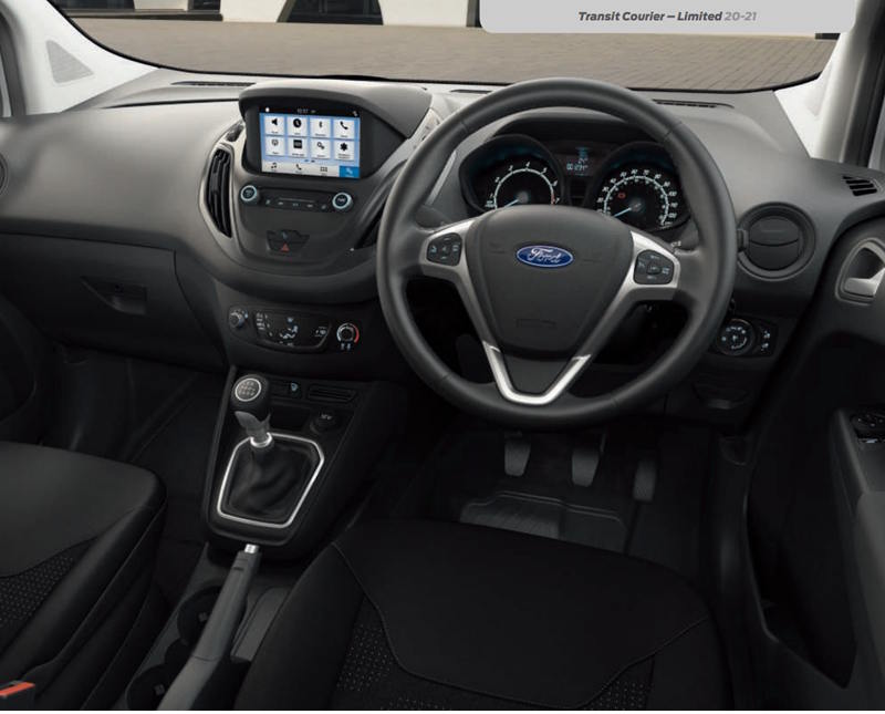 interior of ford transit