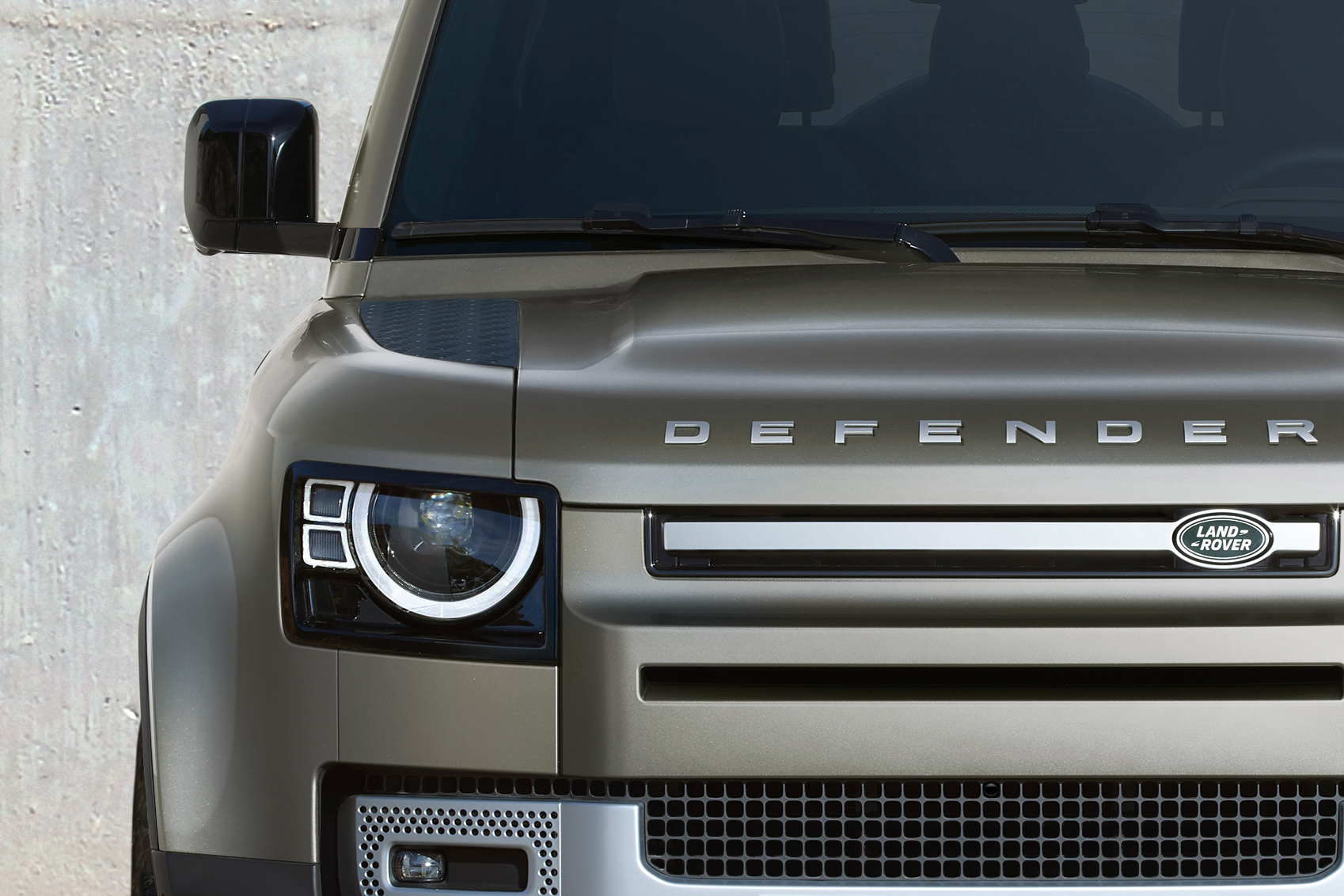 upclose image of front left side DEFENDER 110