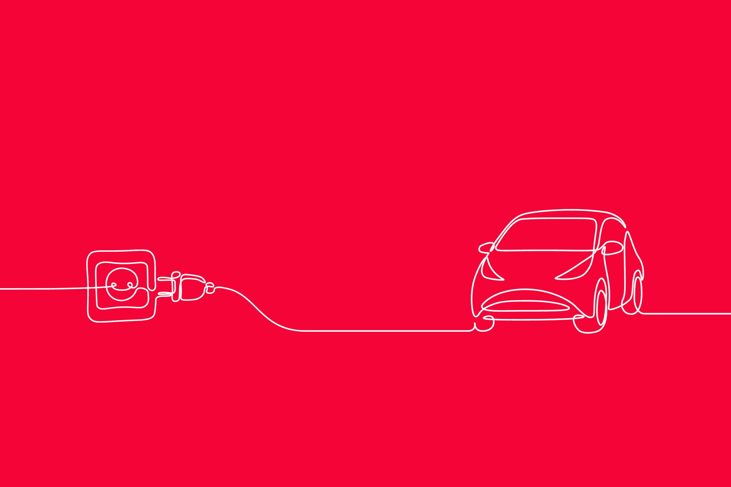 Electric Car Cartoon