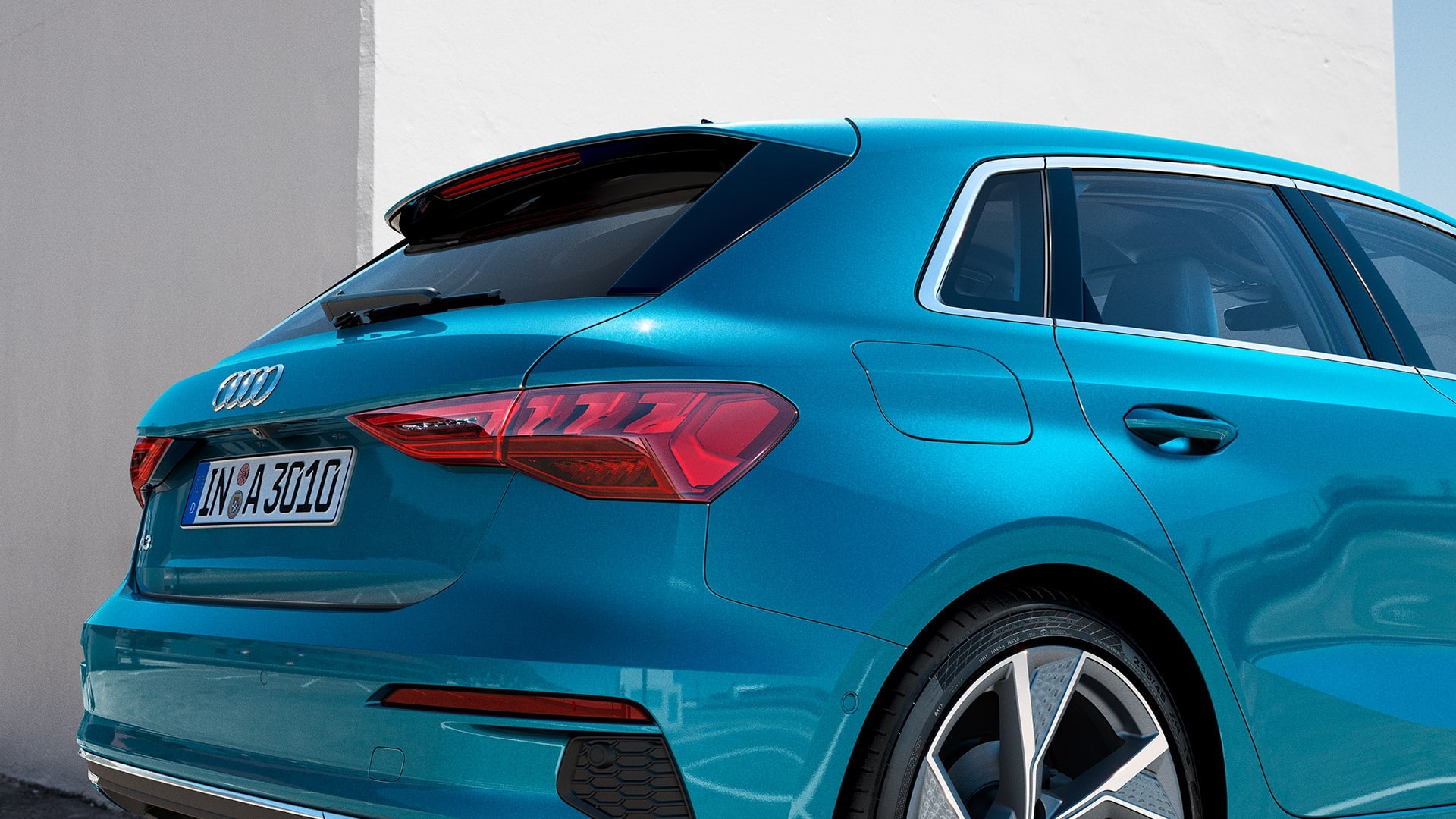 rear view of audi a3