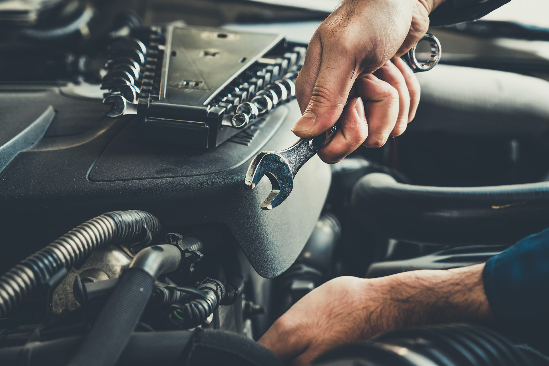 Mechanic working