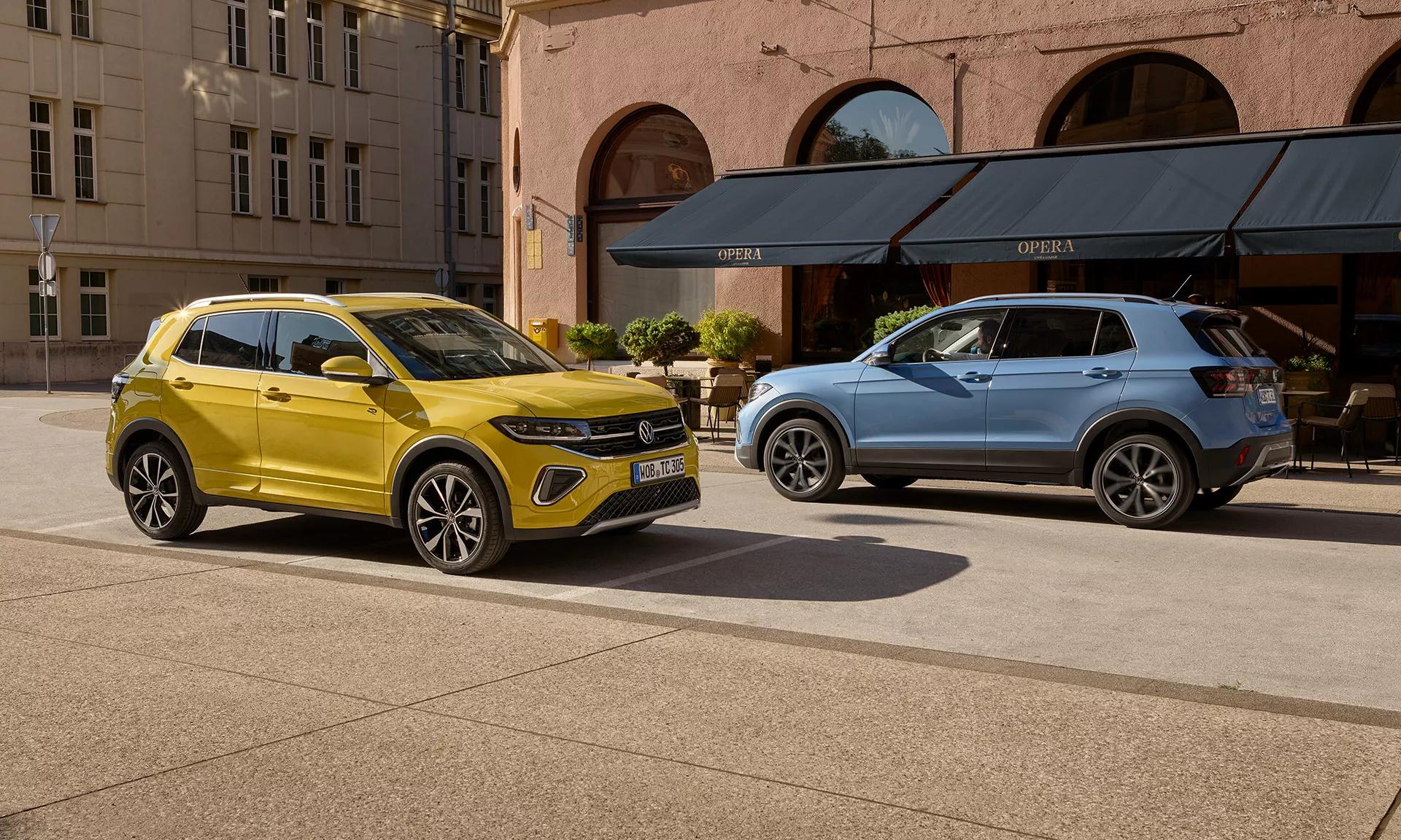 Yellow & Blue Volkswagen T-Cross