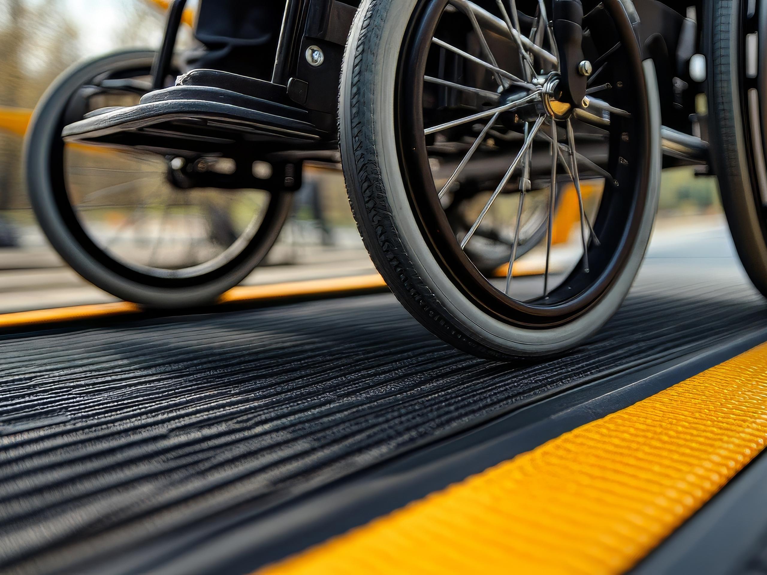 wheelchair on lift
