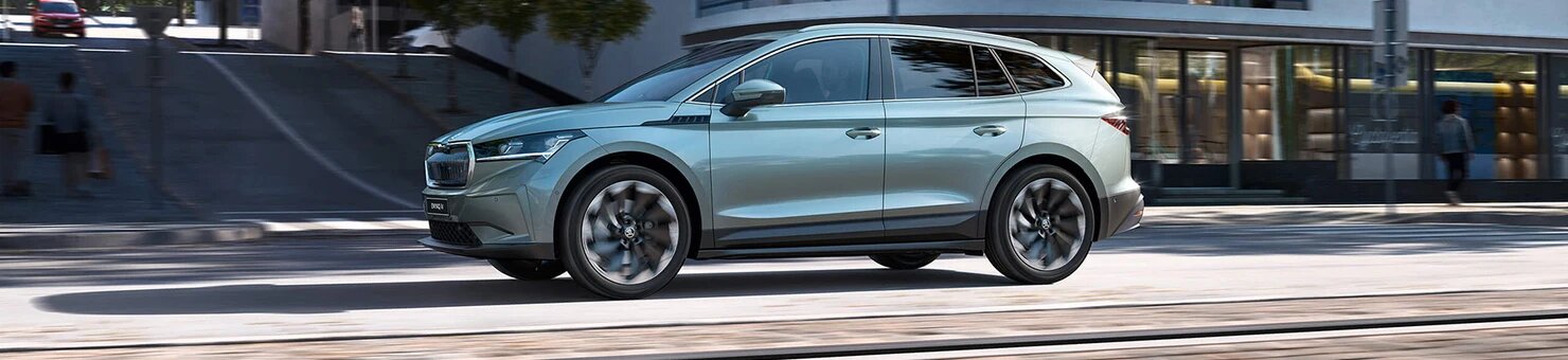 Skoda Enyaq driving