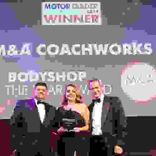 M&A Coachworks wins the 2019 MOTOR TRADER BODYSHOP OF THE YEAR AWARD