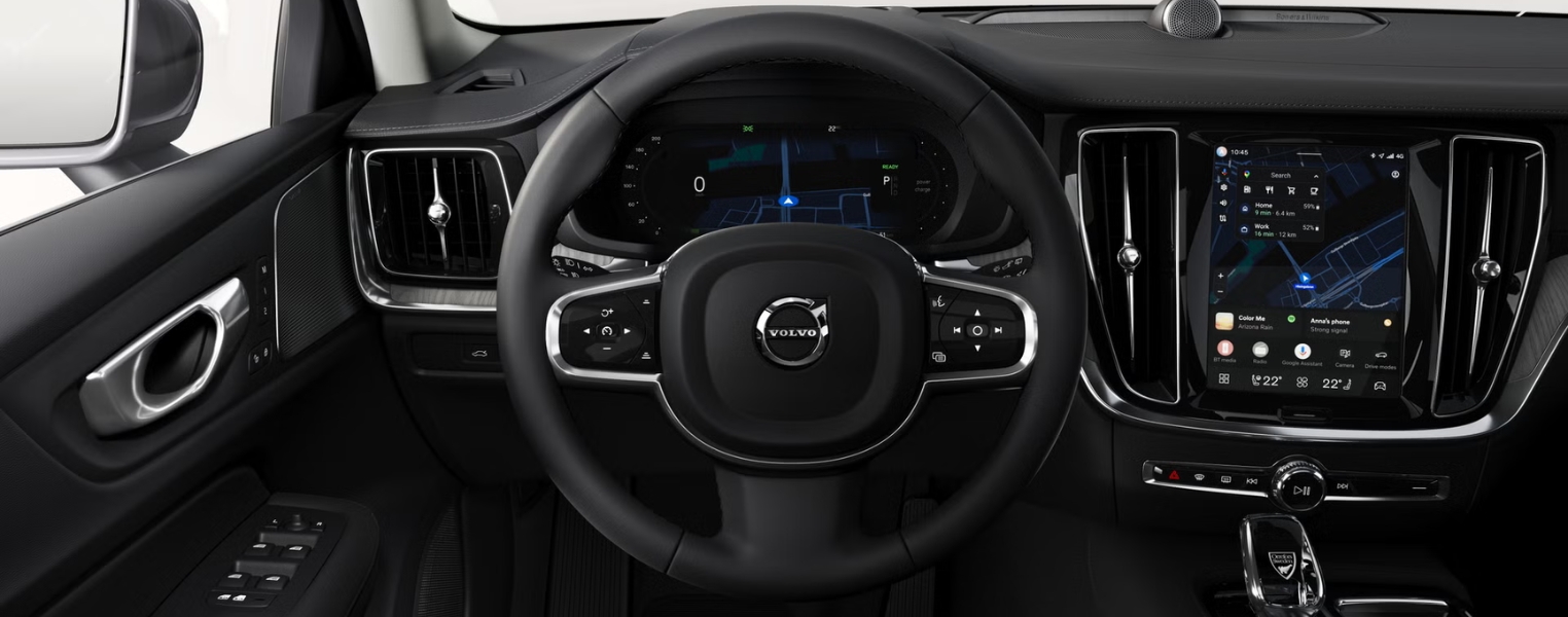 Volvo V60 Steering Wheel And Display Screen