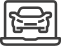 Car in laptop