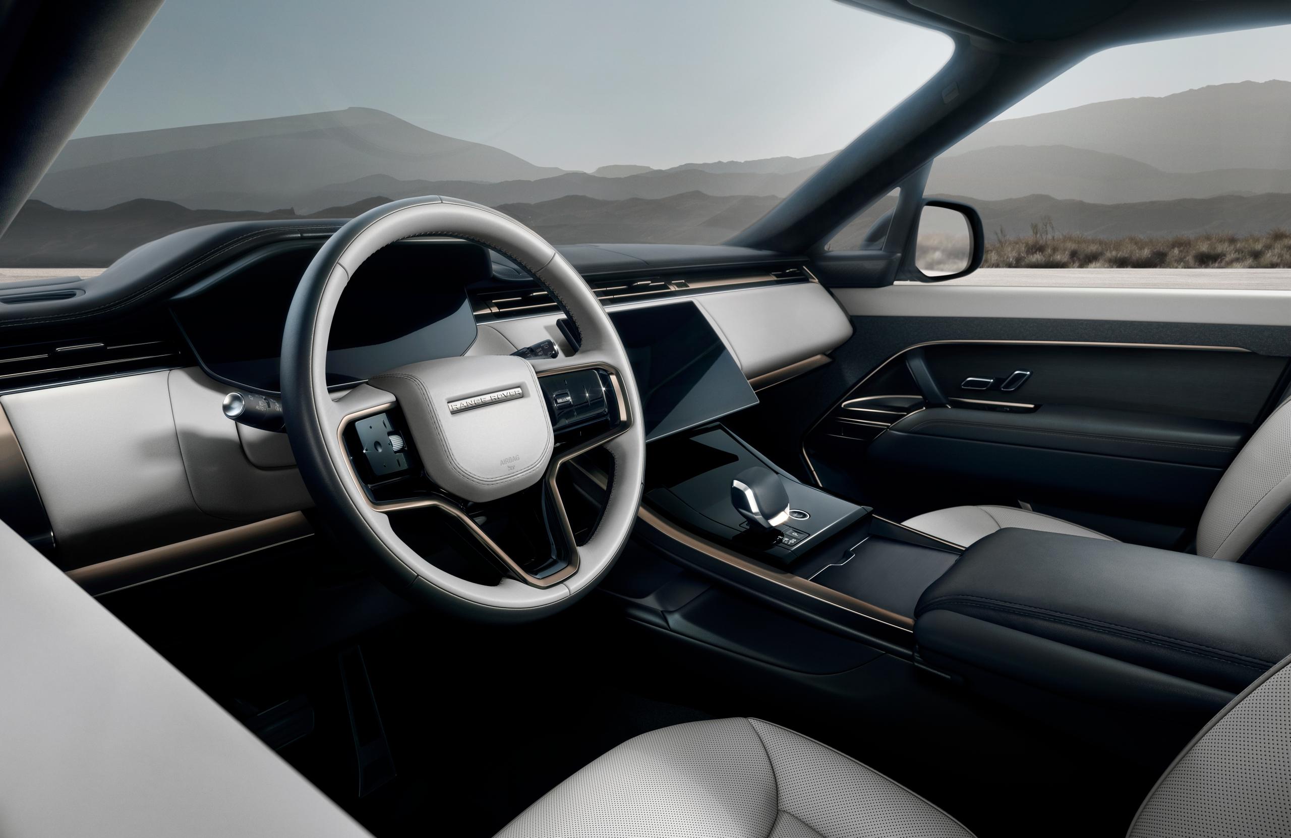 Interior of Range Rover Sport