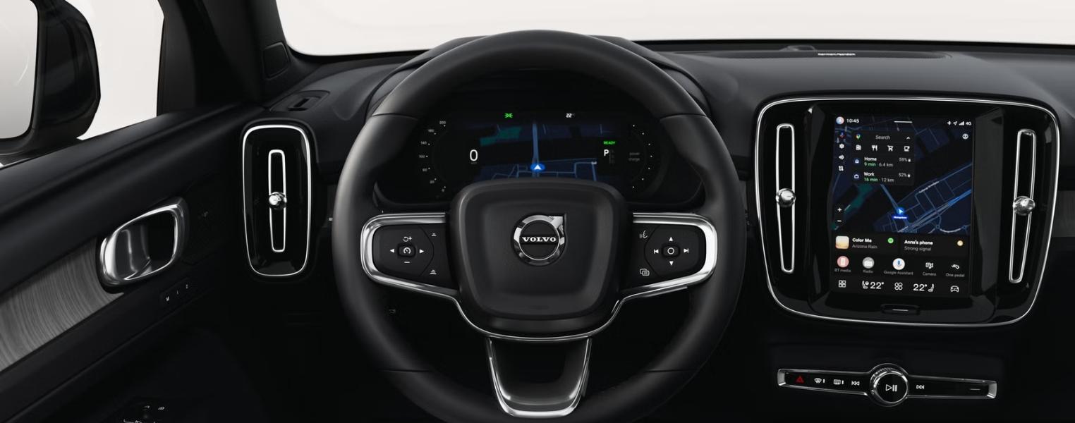 Volvo EC40 Closeup Of Steering Wheel