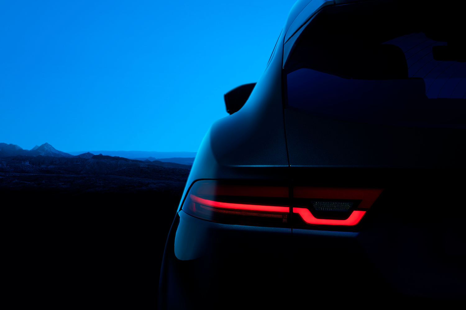 Jaguar Rear Headlight Close Up
