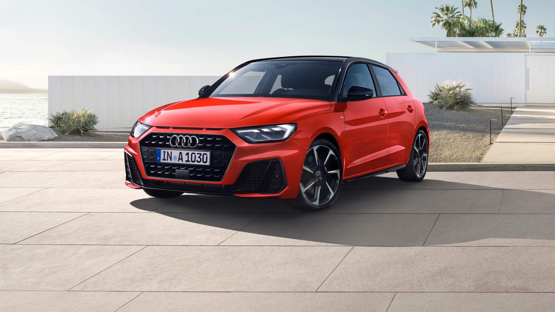red A1 audi