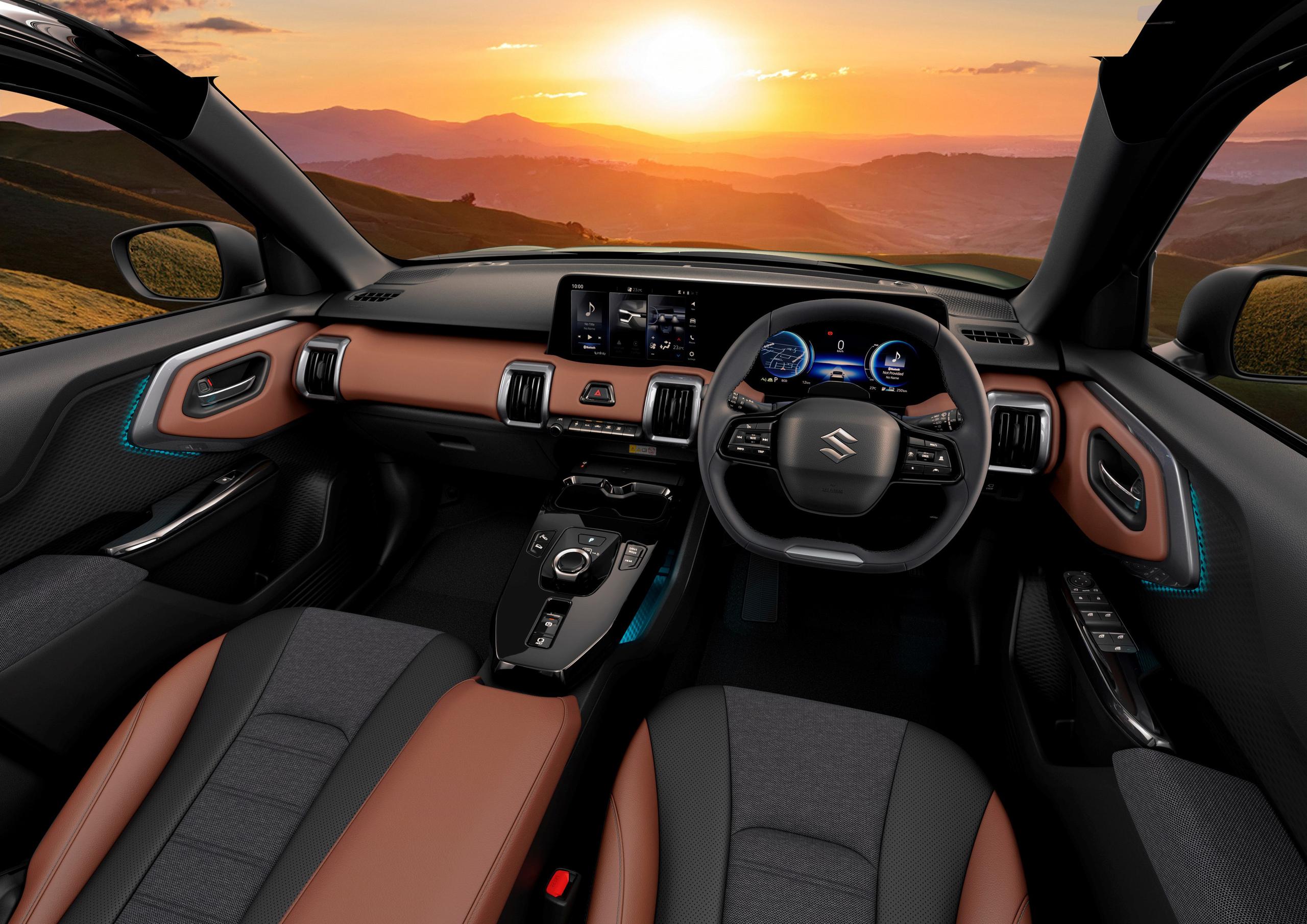 interior of suzuki e-vitara