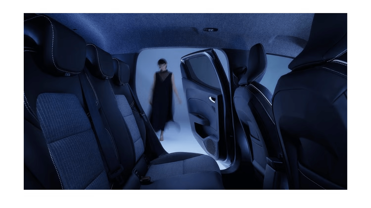 rear seat of the clio