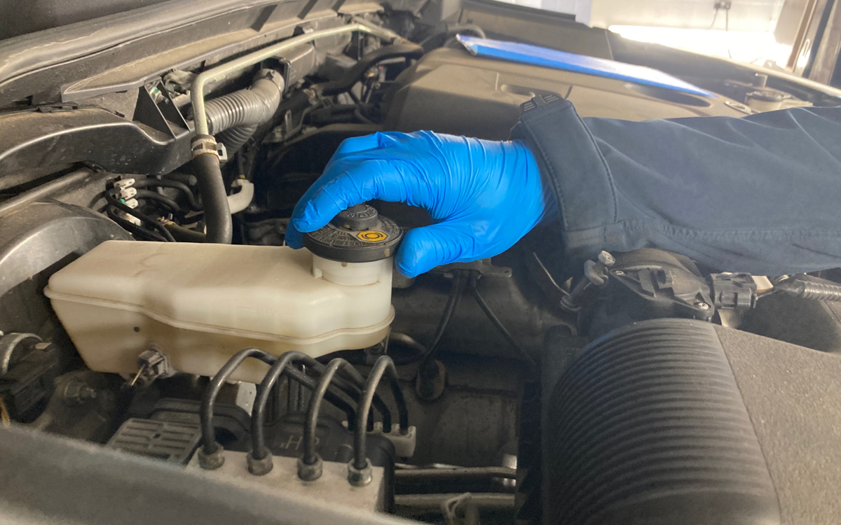 under bonnet