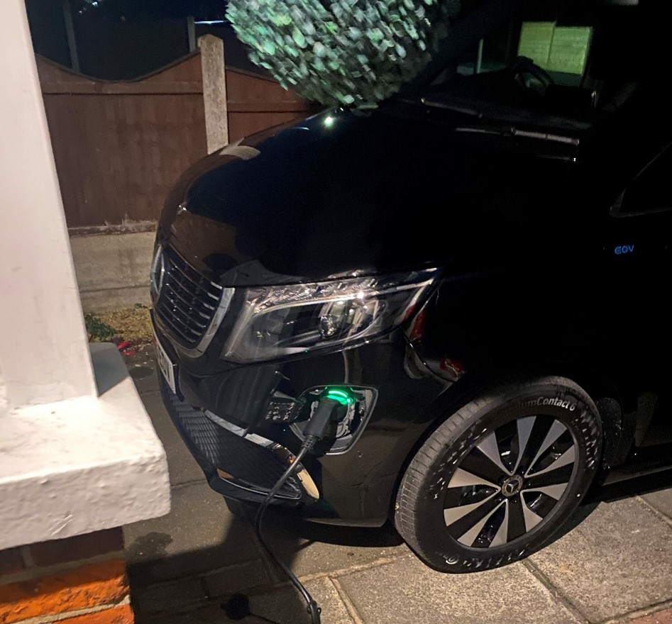 Mercedes EVQ charging