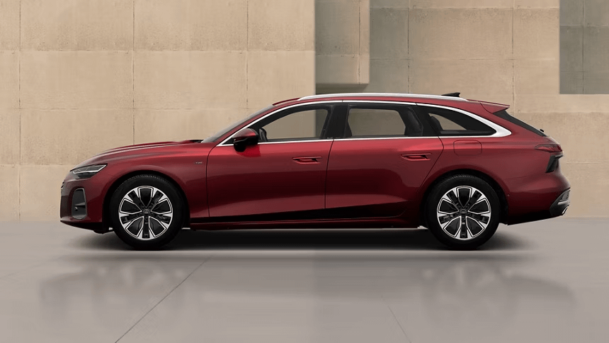 New Audi A6 Avant e-hybrid side view