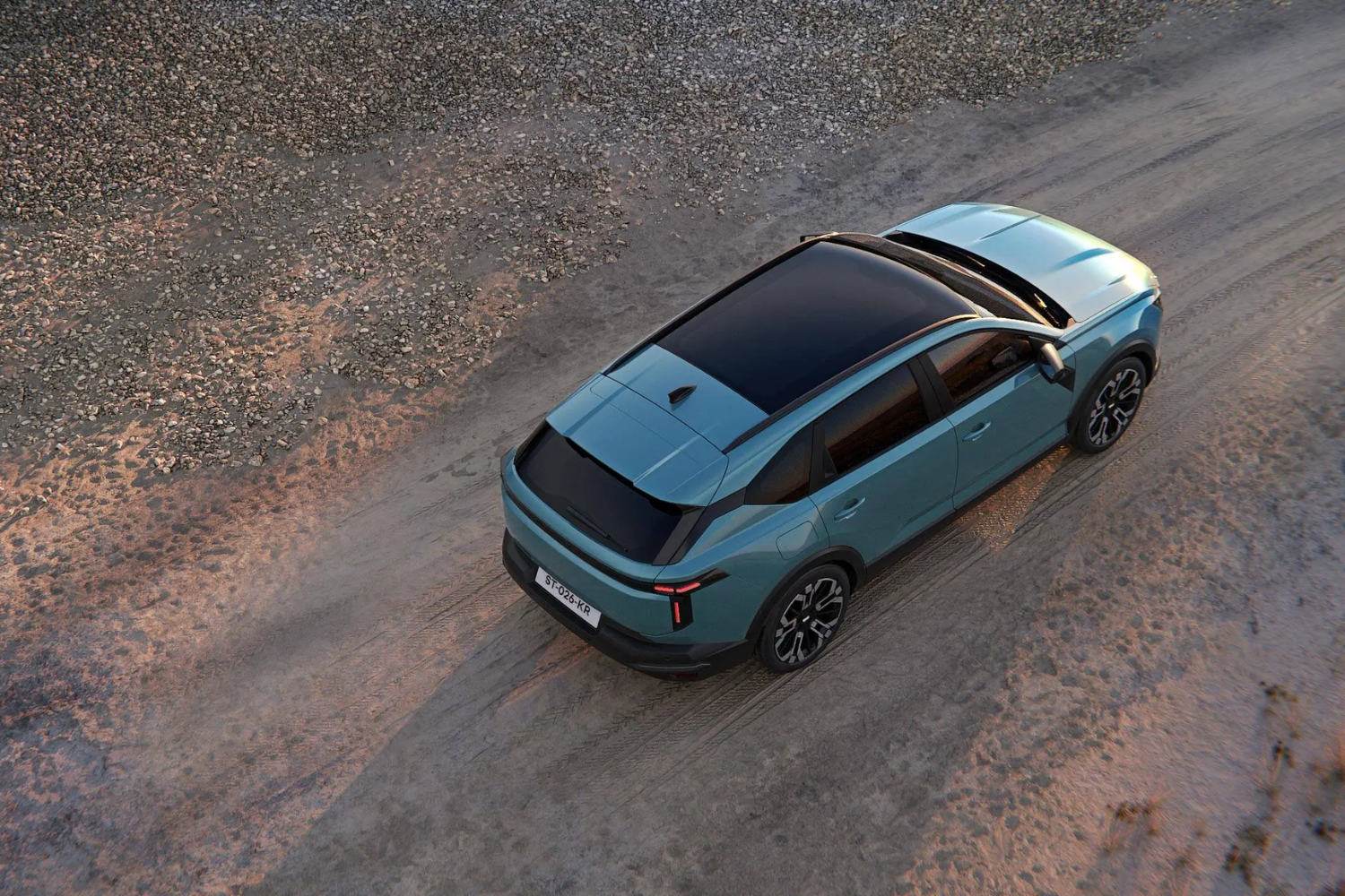 Striker with its panoramic roof visible
