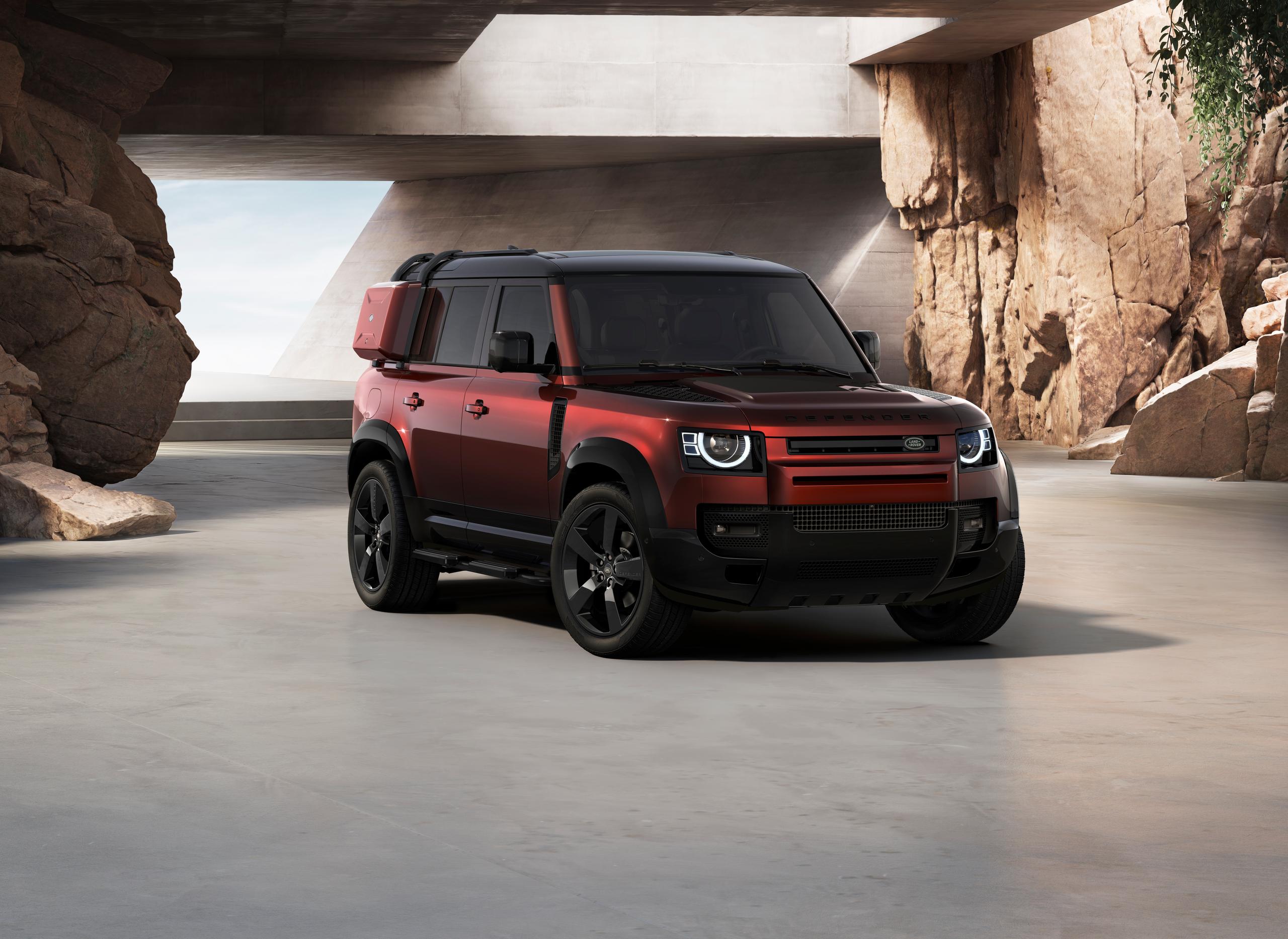 Red Defender 130 Exterior