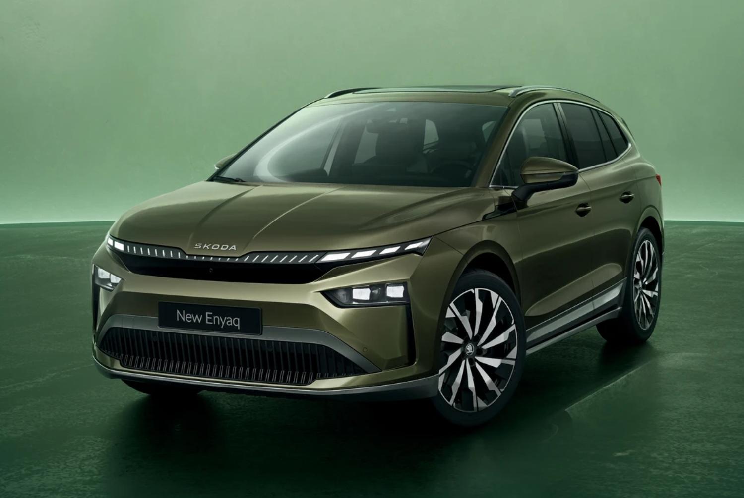 Skoda Enyaq front side exterior view