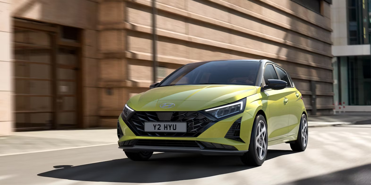 Green Hyundai i20