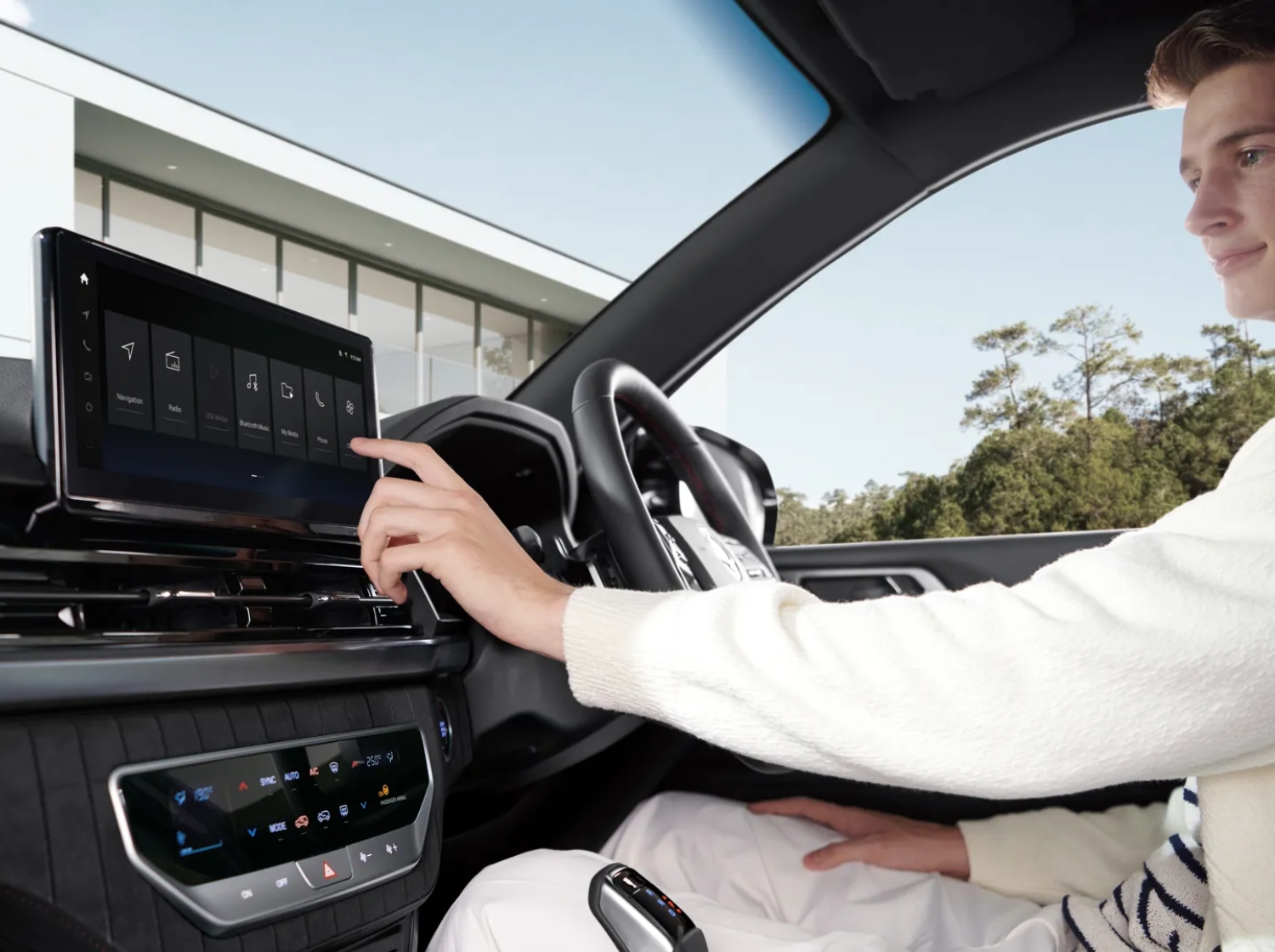 KGM Rexton Commercial Steering Wheel And Touch Screen