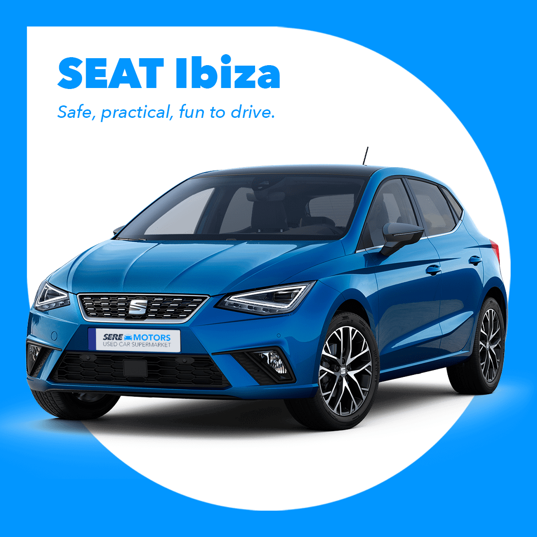 Blue SEAT Ibiza
