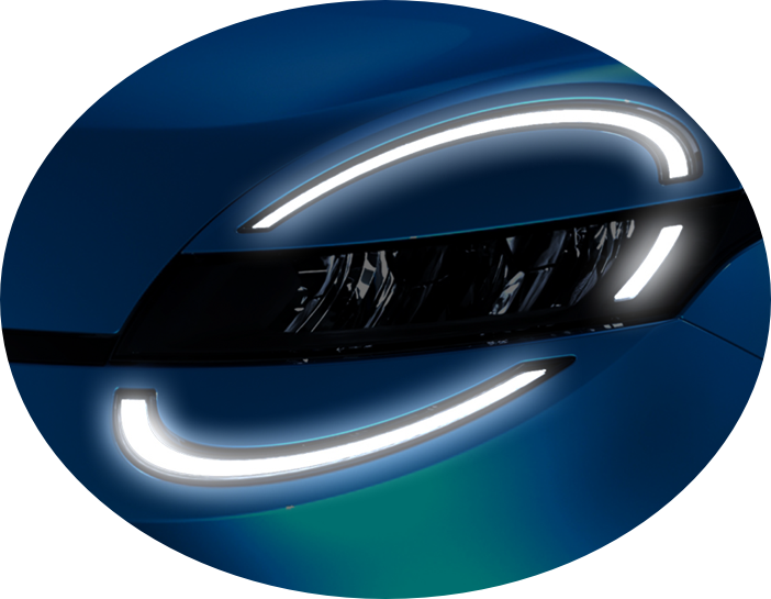 Headlights on the new Nissan Micra