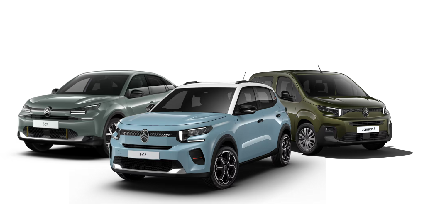 citroen electric model collage