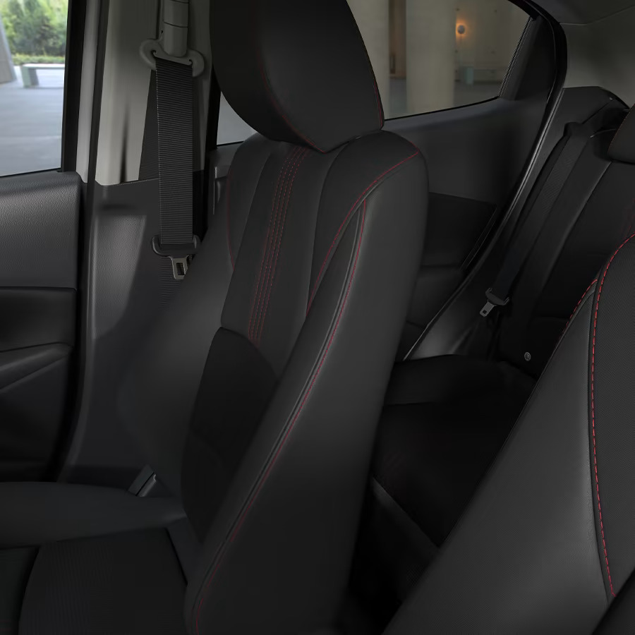 upholstery of a mazda 2 interior