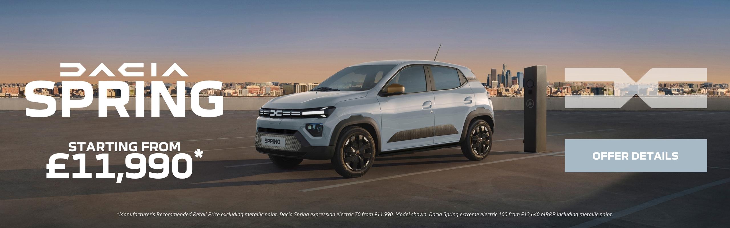 Dacia Spring Cheapest New EV | Gravells Dacia PCP Deal