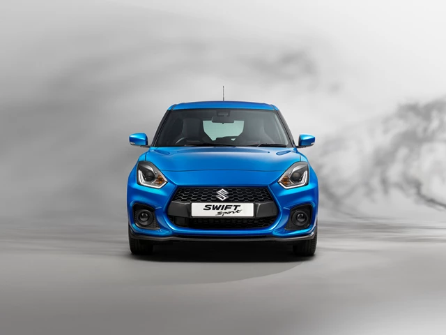 Blue Suzuki swift.