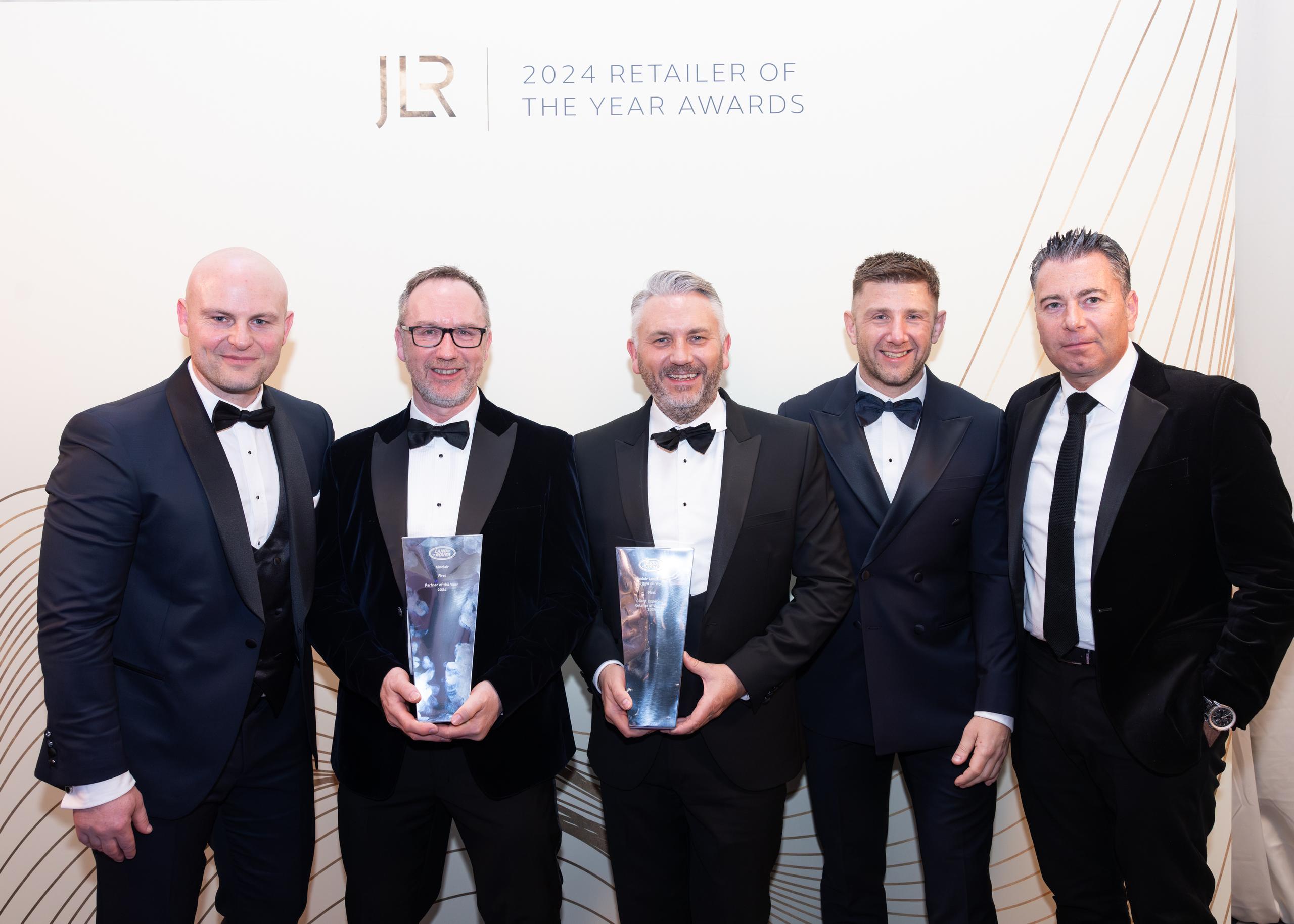 Sinclair Land Rover Team at 2024 Retailer Of The Year Awards