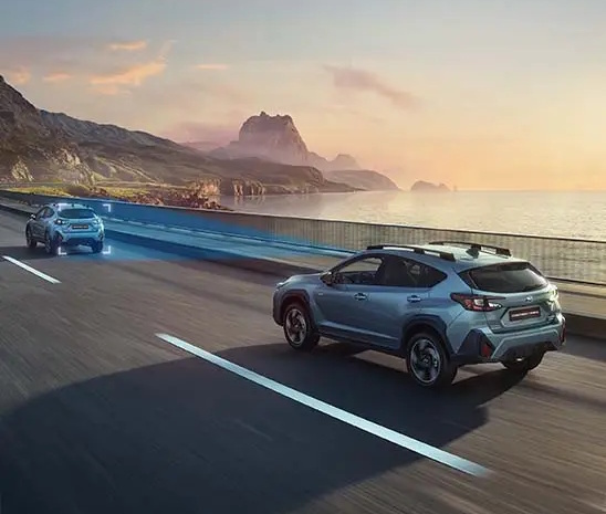 Subaru Crosstrek on the road