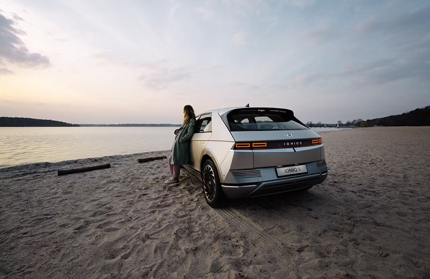 Hyundai on the beach