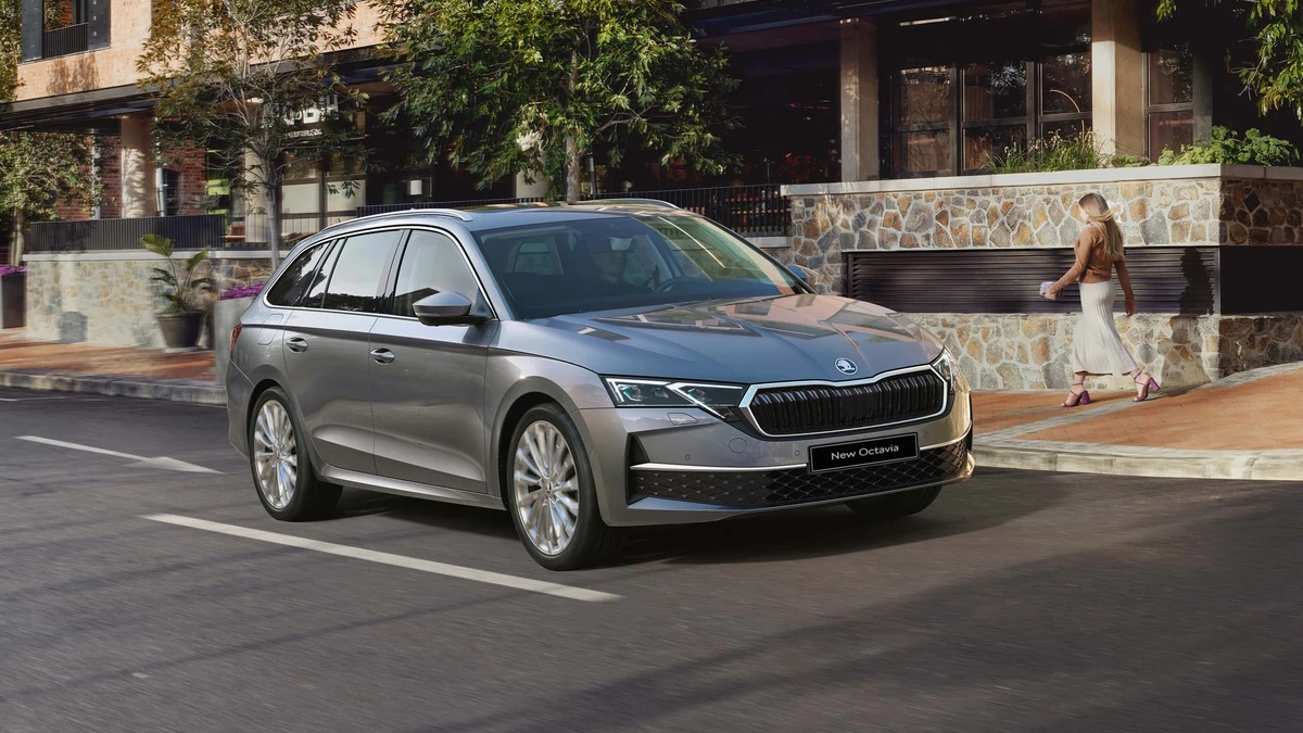 Grey Octavia Estate Exterior