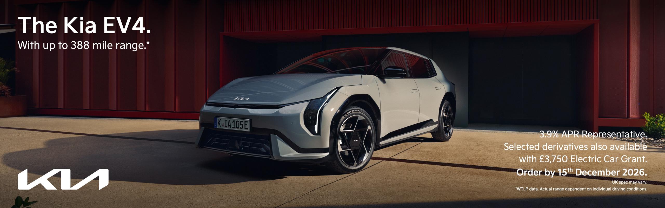 New Kia EV4 Grant | PCP Offer Finance Deal at Gravells Kia