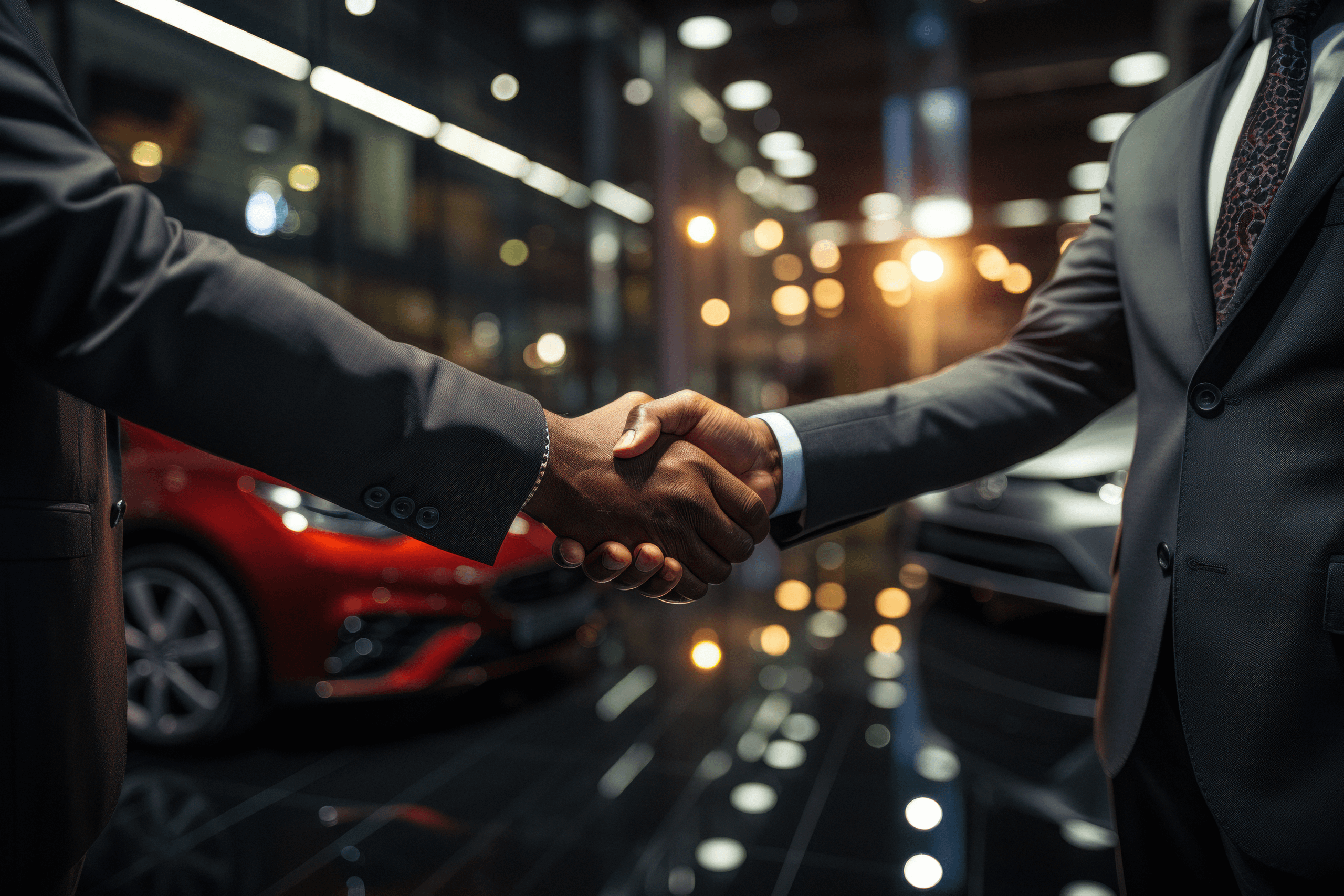People shaking hands.
