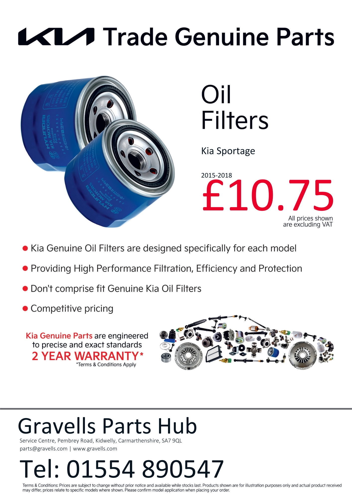 Kia Trade Genuine Parts | Kia Oil Filters for Sportage