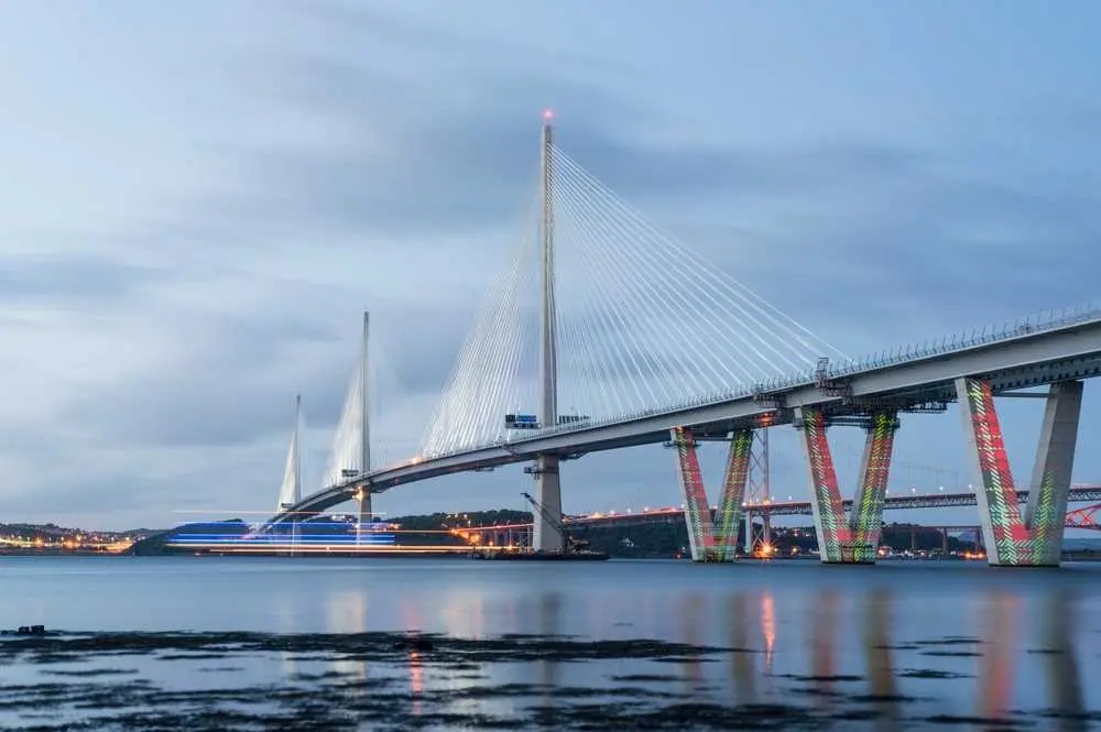Forth Road Bridge to Fife Scotland