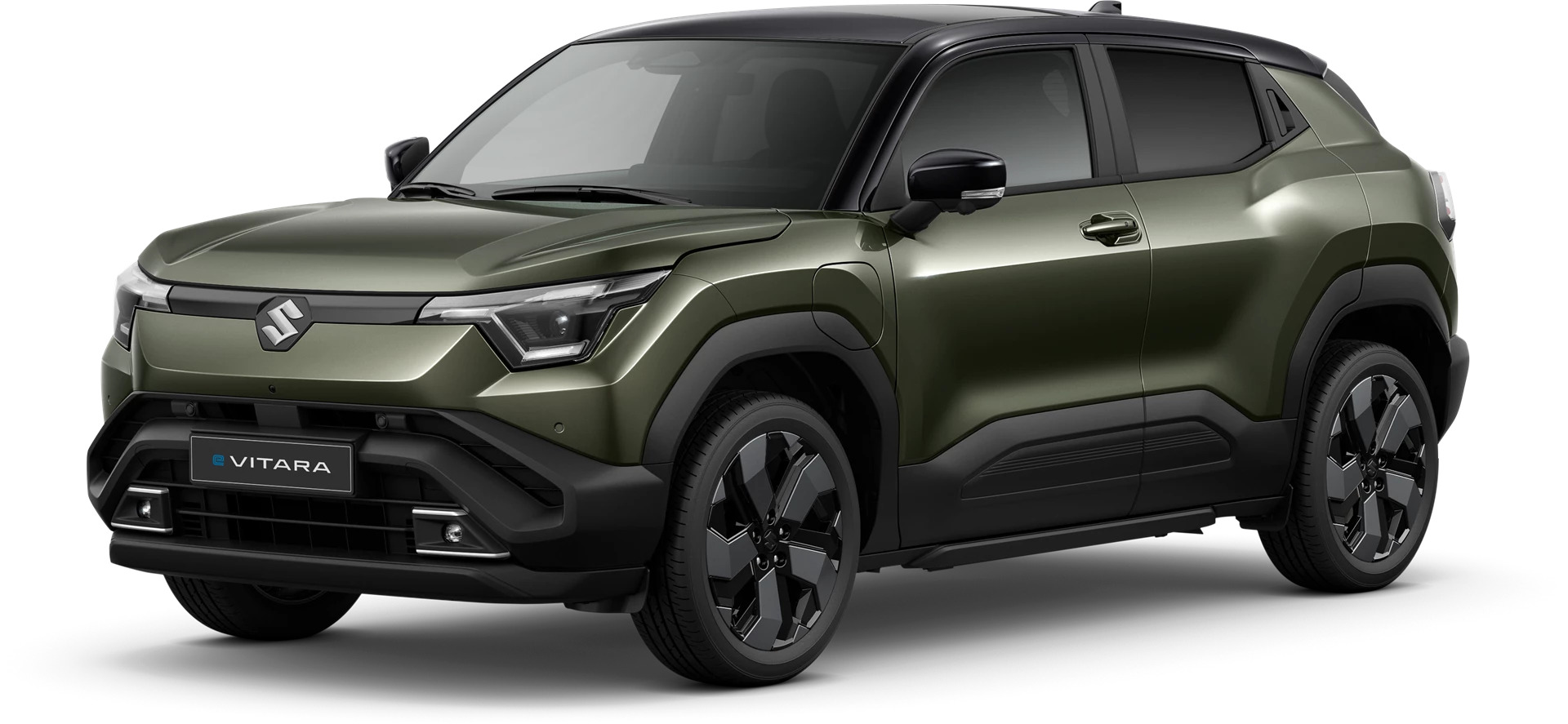 Green Suzuki e-Vitara Ultra