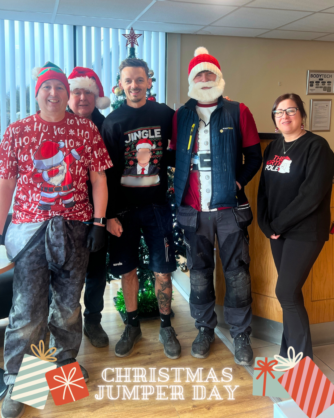 sere staff christmas jumoer day