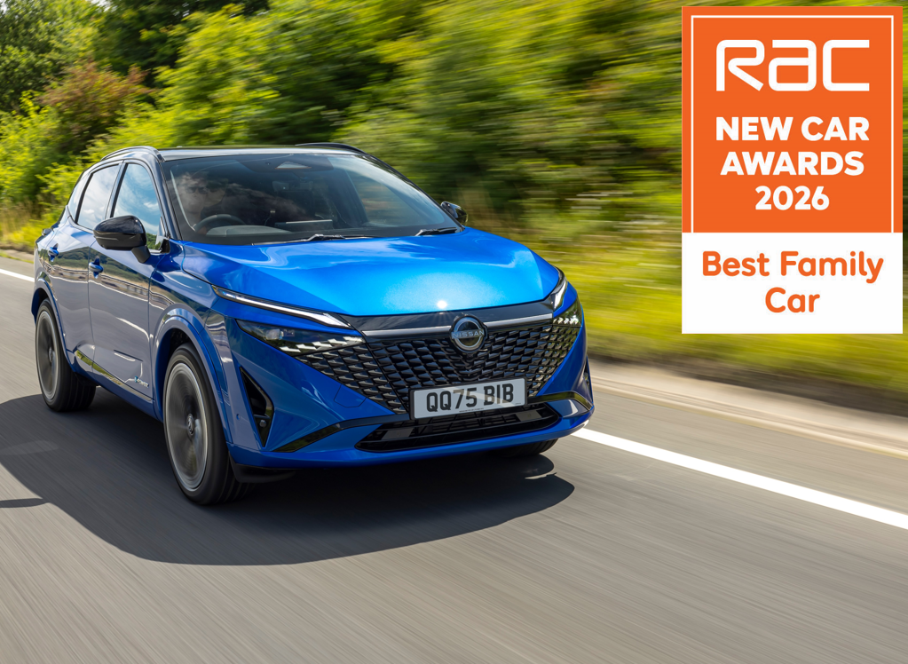 Qashqai triumphs as Best Family Car at RAC New Car Awards 2026