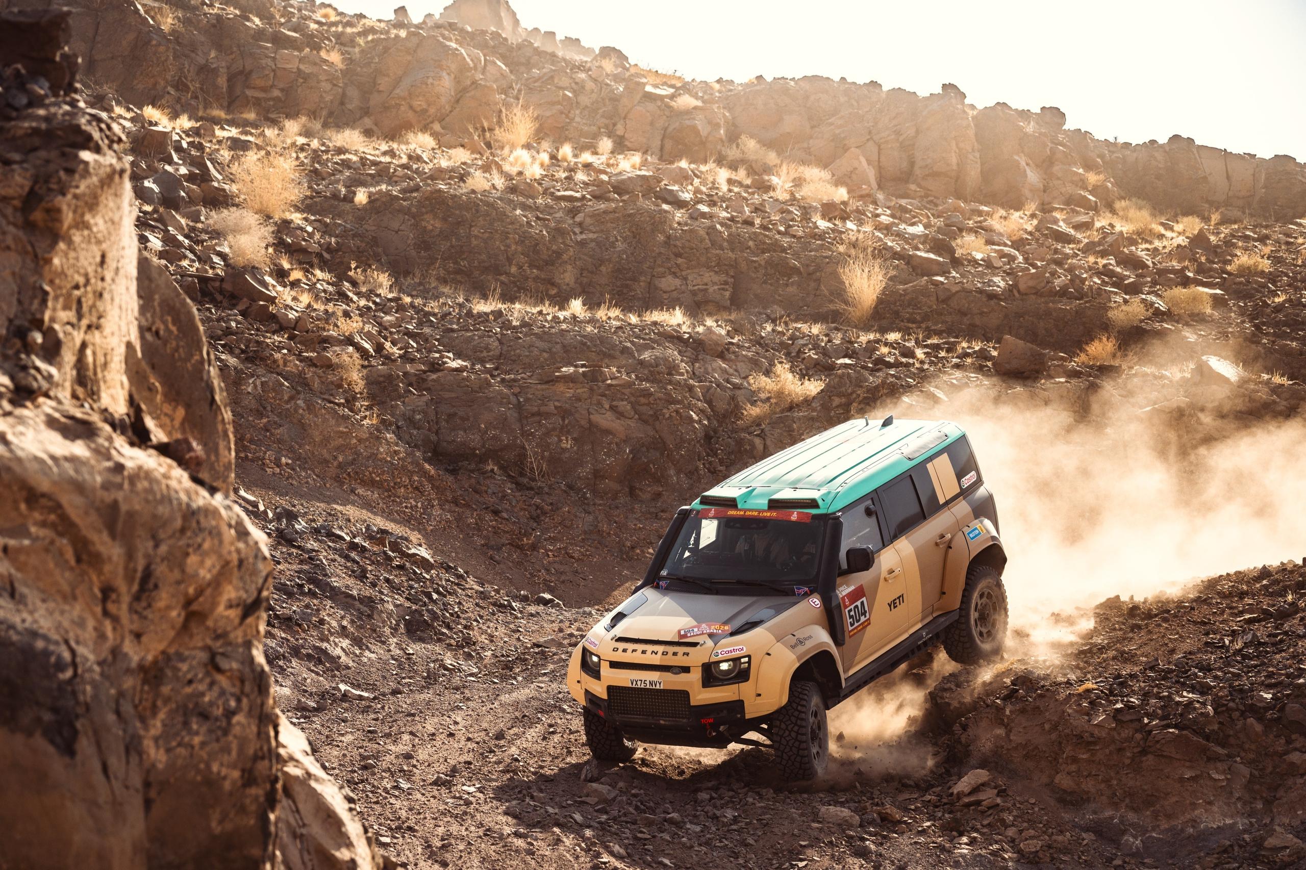 front view of Land Rover Defender