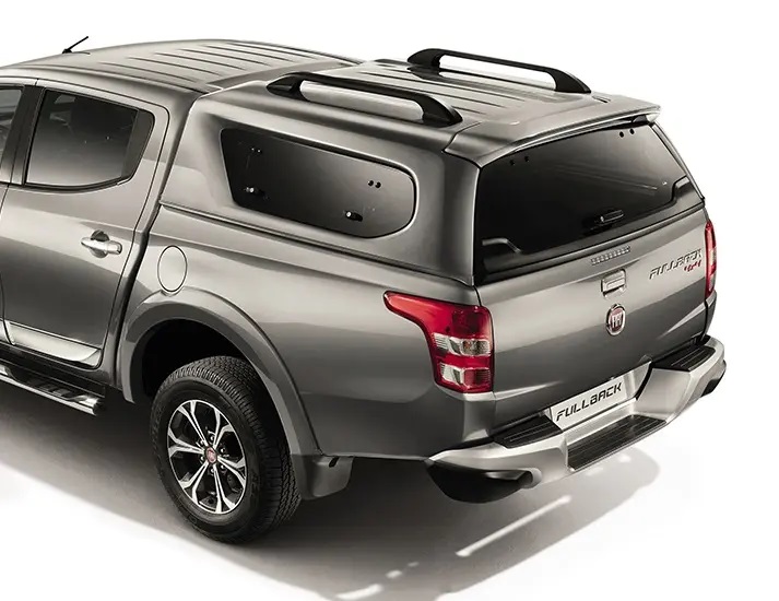 Grey Fiat Fullback Rear View